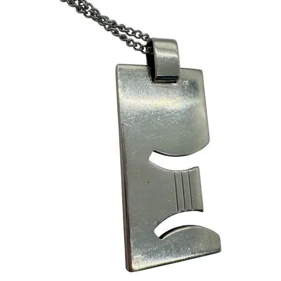 Gucci Gemini Sterling Silver Plate Necklace - Picture 6 of 8